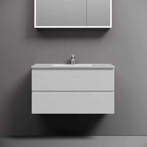 Тумба под раковину Sancos FOLK FL90W 89х44,5х50 настенная - фото 3